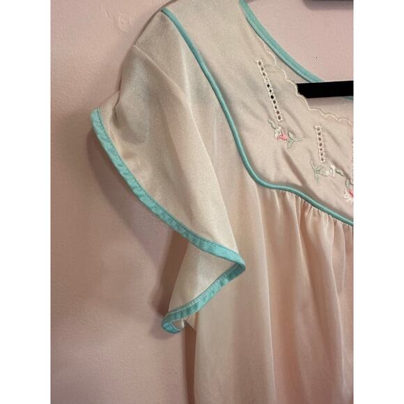 Glencraft Lingerie Vintage Nylon Cream Nightgown Medium - Picture 5 of 11